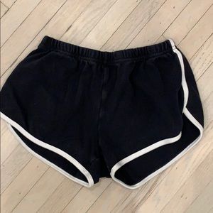 American apparel size M sweat shorts